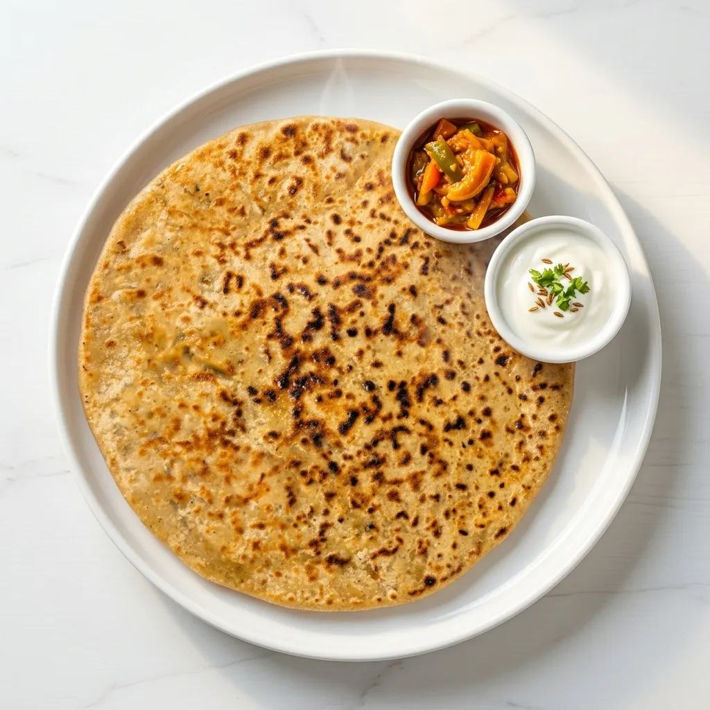 Fresh-made parantha at Bikaner Sweets And Restaurant Calgary